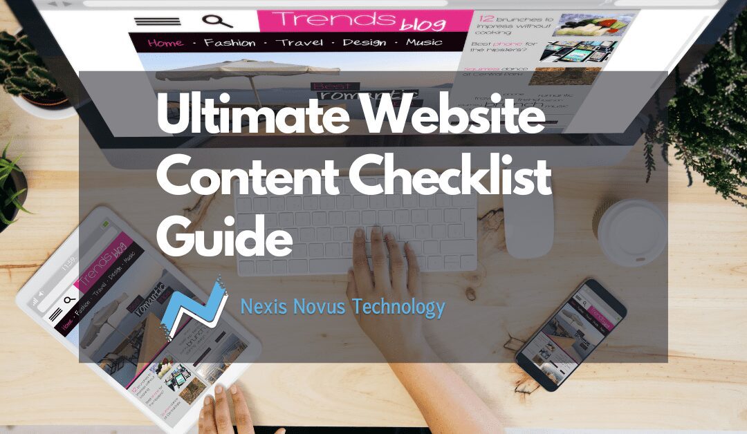 Ultimate Website Content Checklist Guide With Best Practices For Web Developer or For Your Next Company Website Planning